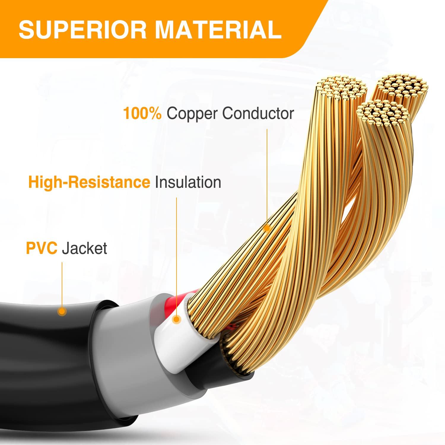 imageNilight  50033R 18 inch 50 Amp to 30 Amp RV Plug Adapter Heavy Duty Dogbone Electrical Adapter with Handle 50A Male to 30A Female Cord Adapter 125V3750W2 Years Warranty30M50F