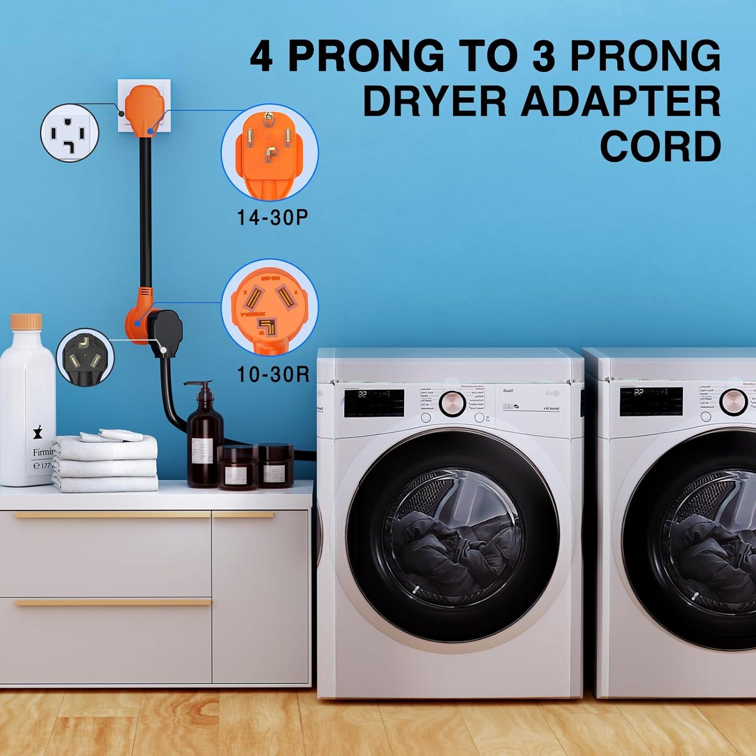 imageNilight  50033R 18 inch 50 Amp to 30 Amp RV Plug Adapter Heavy Duty Dogbone Electrical Adapter with Handle 50A Male to 30A Female Cord Adapter 125V3750W2 Years Warranty1430P to 1030R