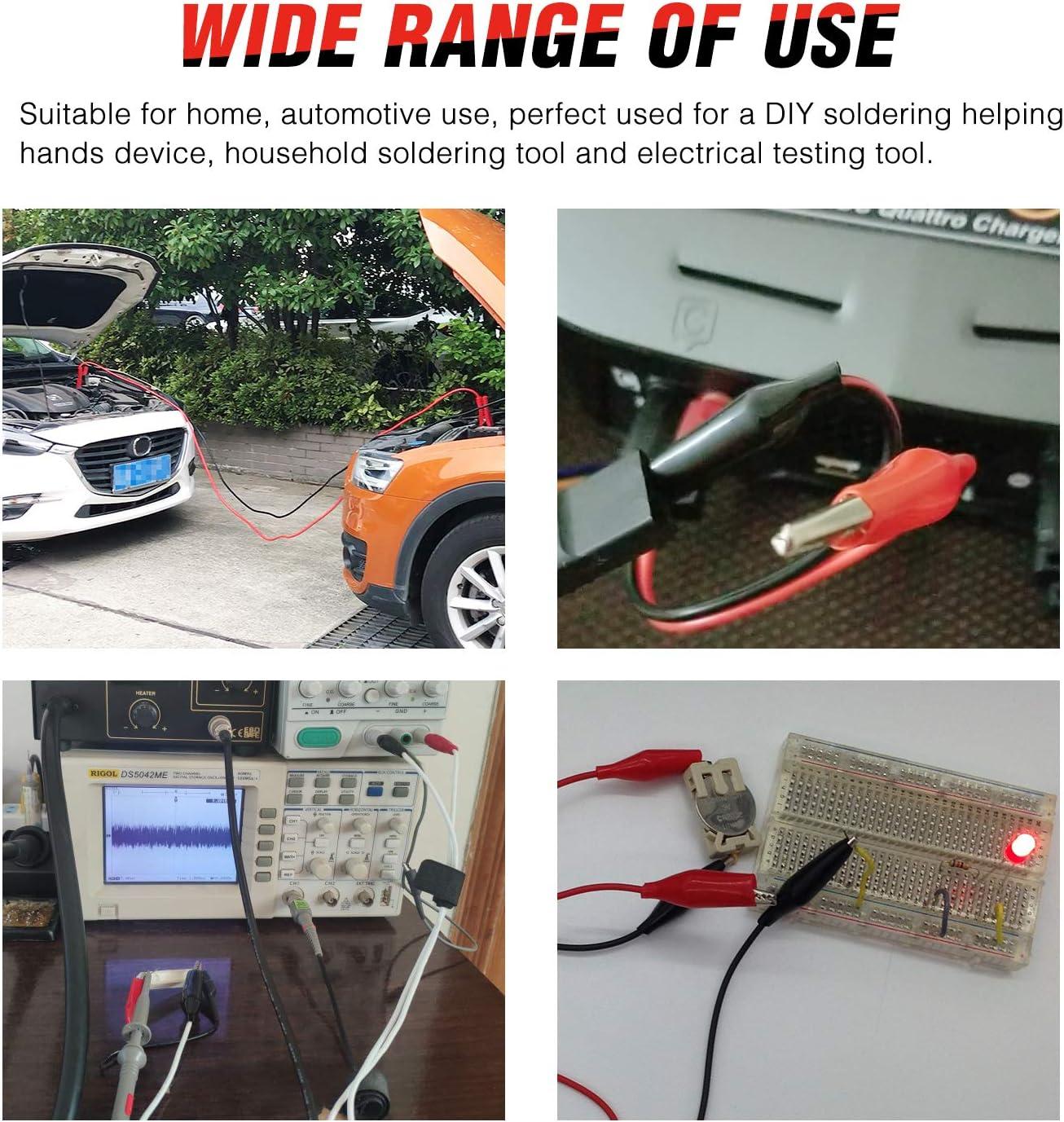 imageNilight  50052R 60Pcs Metal Alligator Clip Clamp Assortment Test Lead Electrical Battery Clamp Connector Alligator Connector Electrical Assortment Charging Clip
