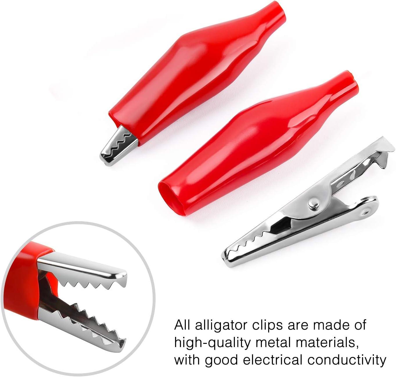 imageNilight  50052R 60Pcs Metal Alligator Clip Clamp Assortment Test Lead Electrical Battery Clamp Connector Alligator Connector Electrical Assortment Charging Clip