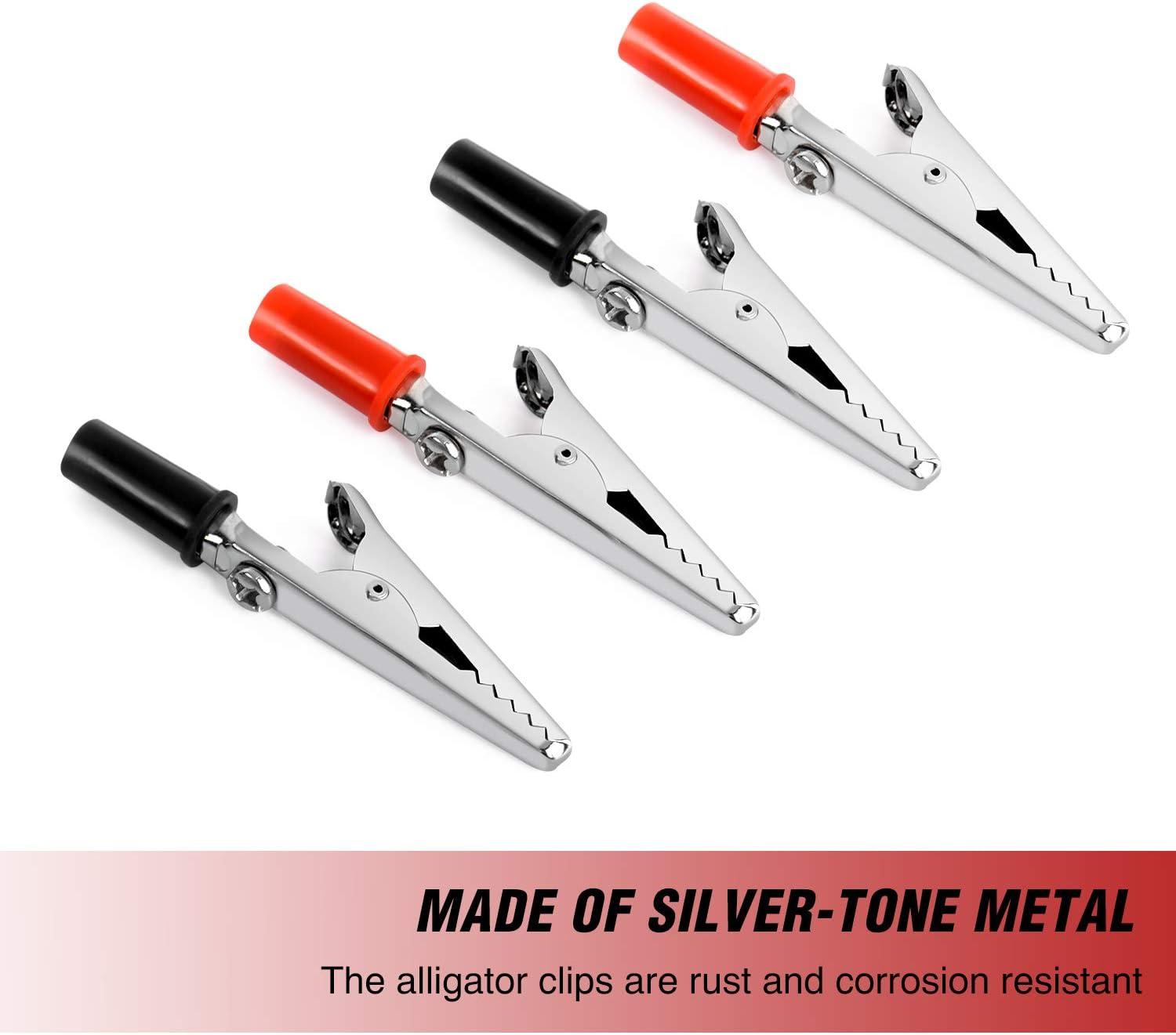 imageNilight  50052R 60Pcs Metal Alligator Clip Clamp Assortment Test Lead Electrical Battery Clamp Connector Alligator Connector Electrical Assortment Charging Clip