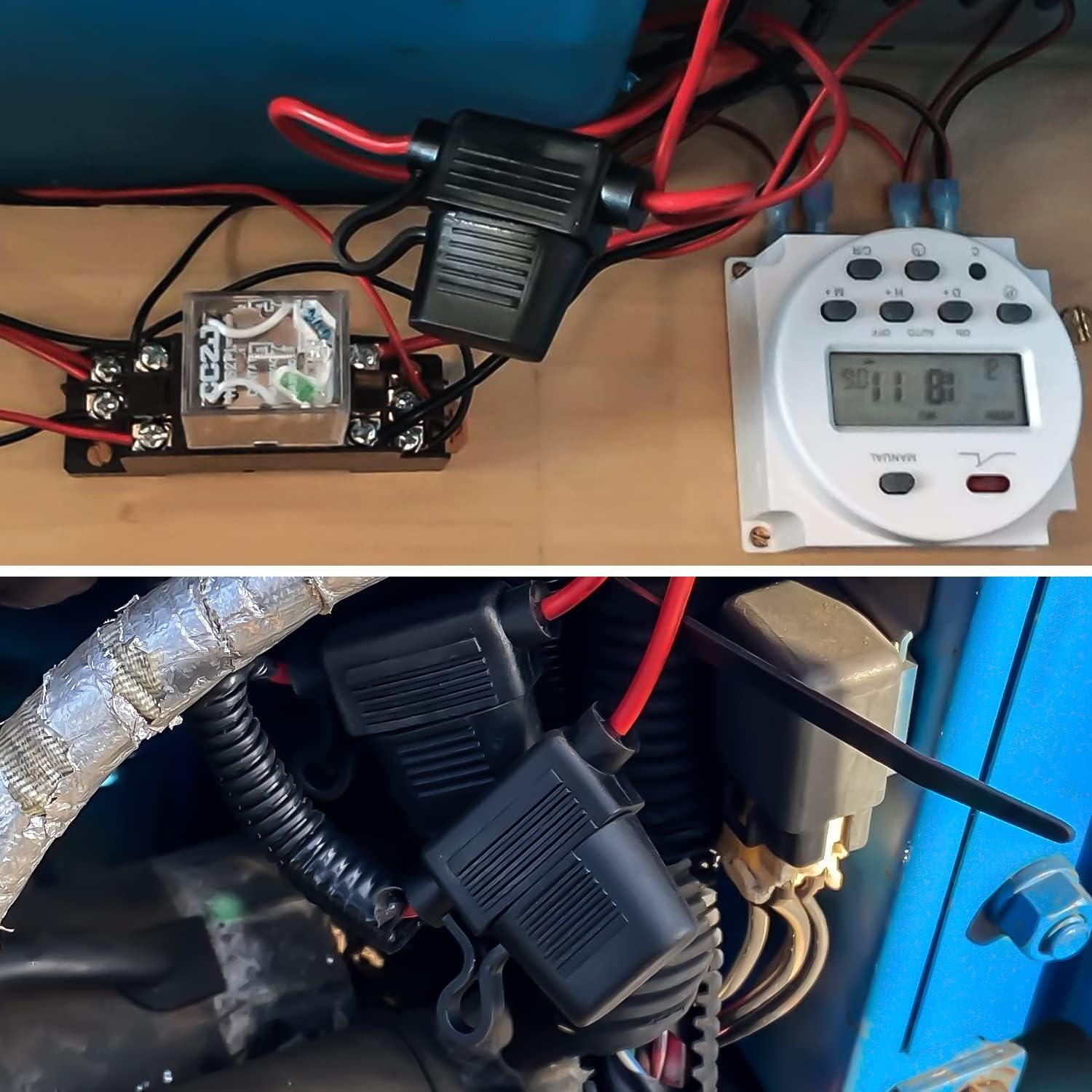 imageNilight 10 Pack NIFH01 Inline Holder 14AWG Wiring Harness ATCATO 30AMP Blade Automotive Fuse Holder10 2 Years Warranty2Pcs 10AWG Maxi Fuse Holder