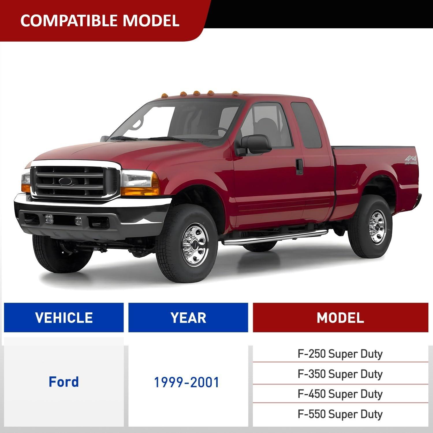 imageNilight 4Way Flat to 7Way Round RV Blade Adapter Plug 4 Pin to 7 Pin Vehicle Side Trailer Light Adapter with Extra Output Wire Tow Hitch Wire Adapter 7 Way Car End with mounting Bracket19992001 Ford F250F550 Trailer Harness