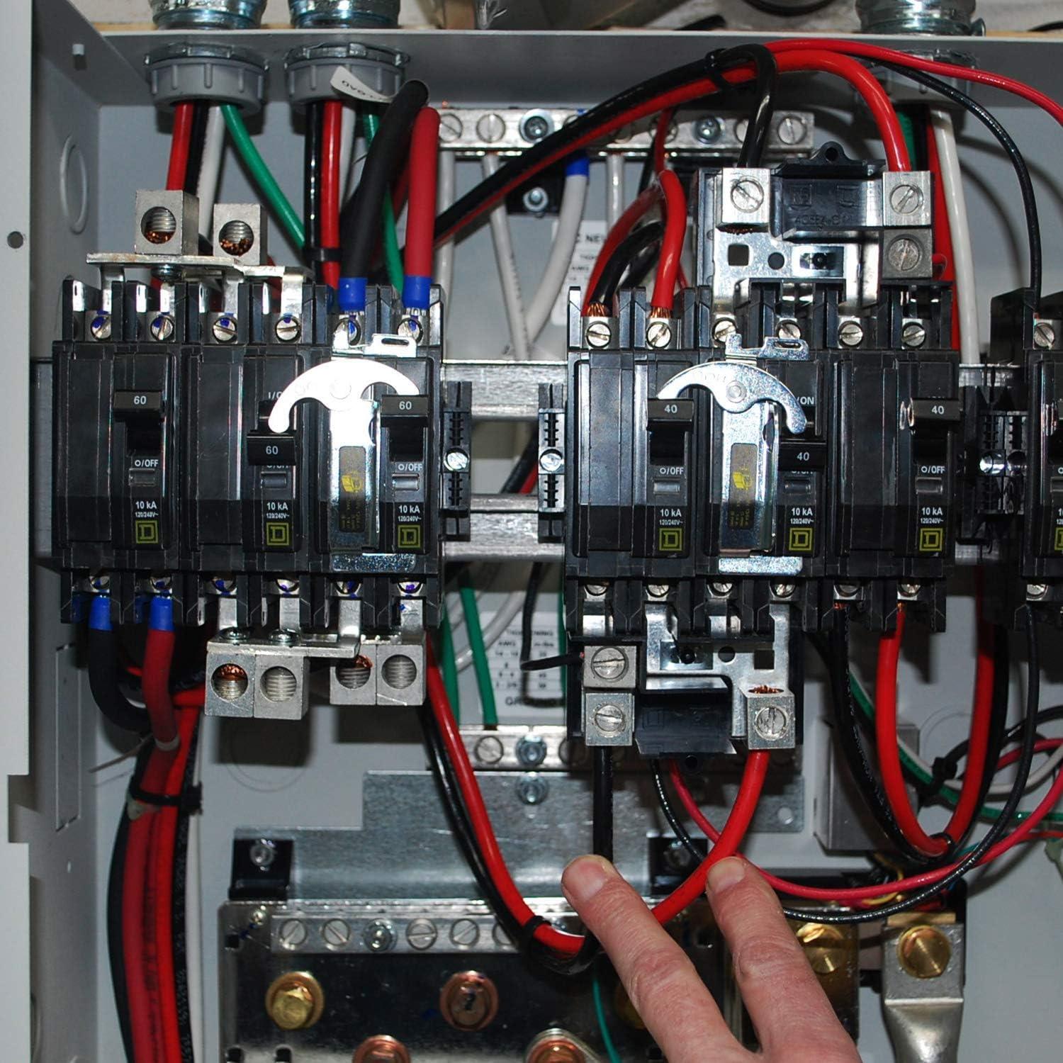 imageNilight 6 AWG 20 Inch Each Battery Power Inverter Cables wTinned Wire Terminals Red Black 38 Inch Lugs Copper Parallel OxygenFree Wires for Solar Motorcycle Automotive Cars