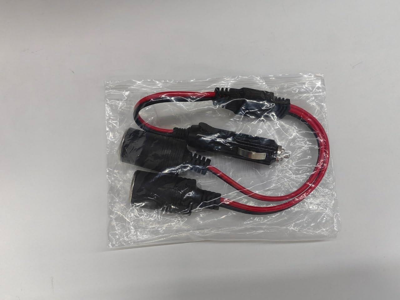 imageNilight Cigarette Lighter Extension Cord Cable Heavy Duty 6ft 12V24V Car Charger with Cigarette Lighter Plug Cigarette Lighter Socket2 Years Warranty1 to 2 Cigarette Lighter Splitter