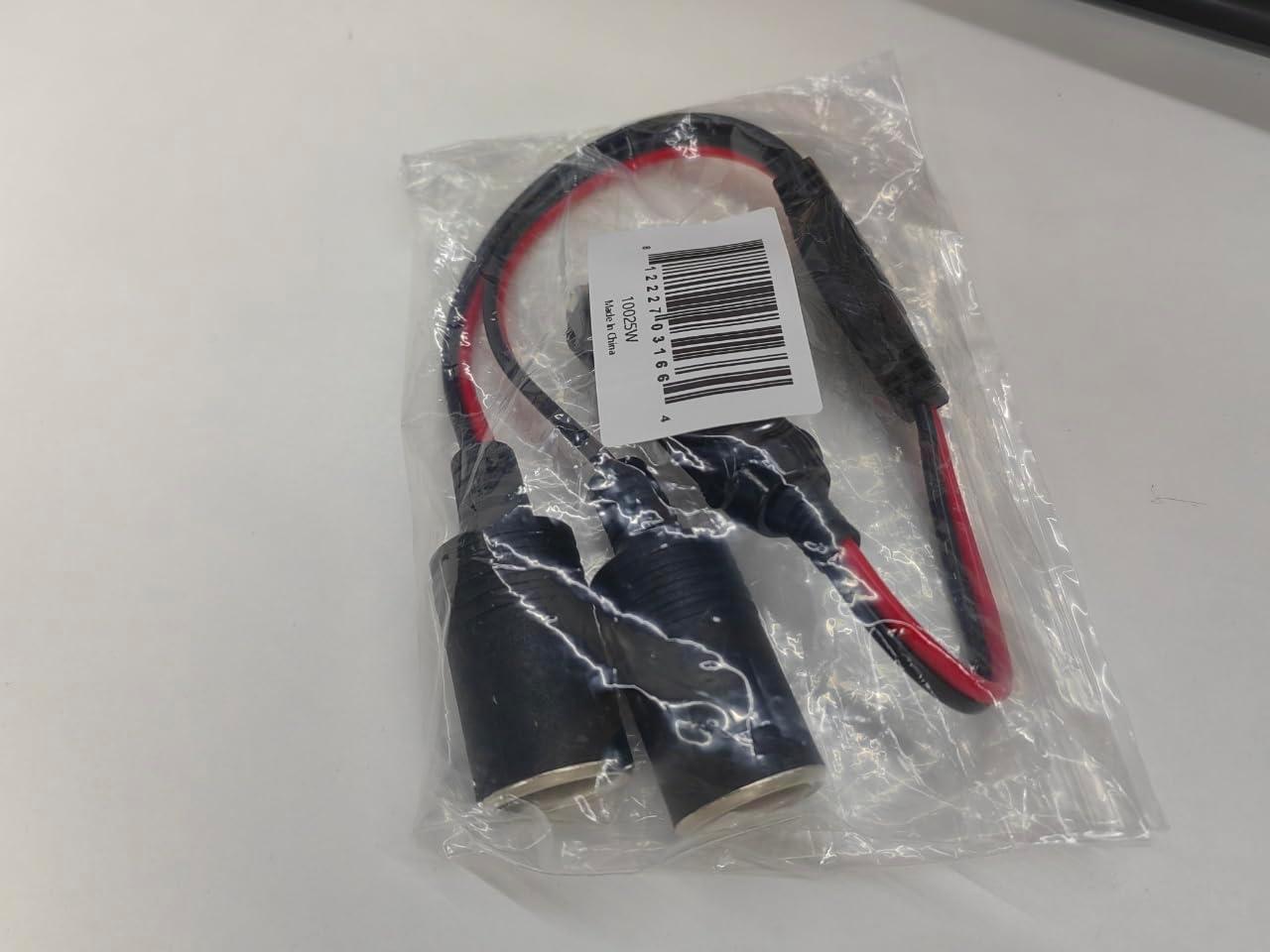 imageNilight Cigarette Lighter Extension Cord Cable Heavy Duty 6ft 12V24V Car Charger with Cigarette Lighter Plug Cigarette Lighter Socket2 Years Warranty1 to 2 Cigarette Lighter Splitter