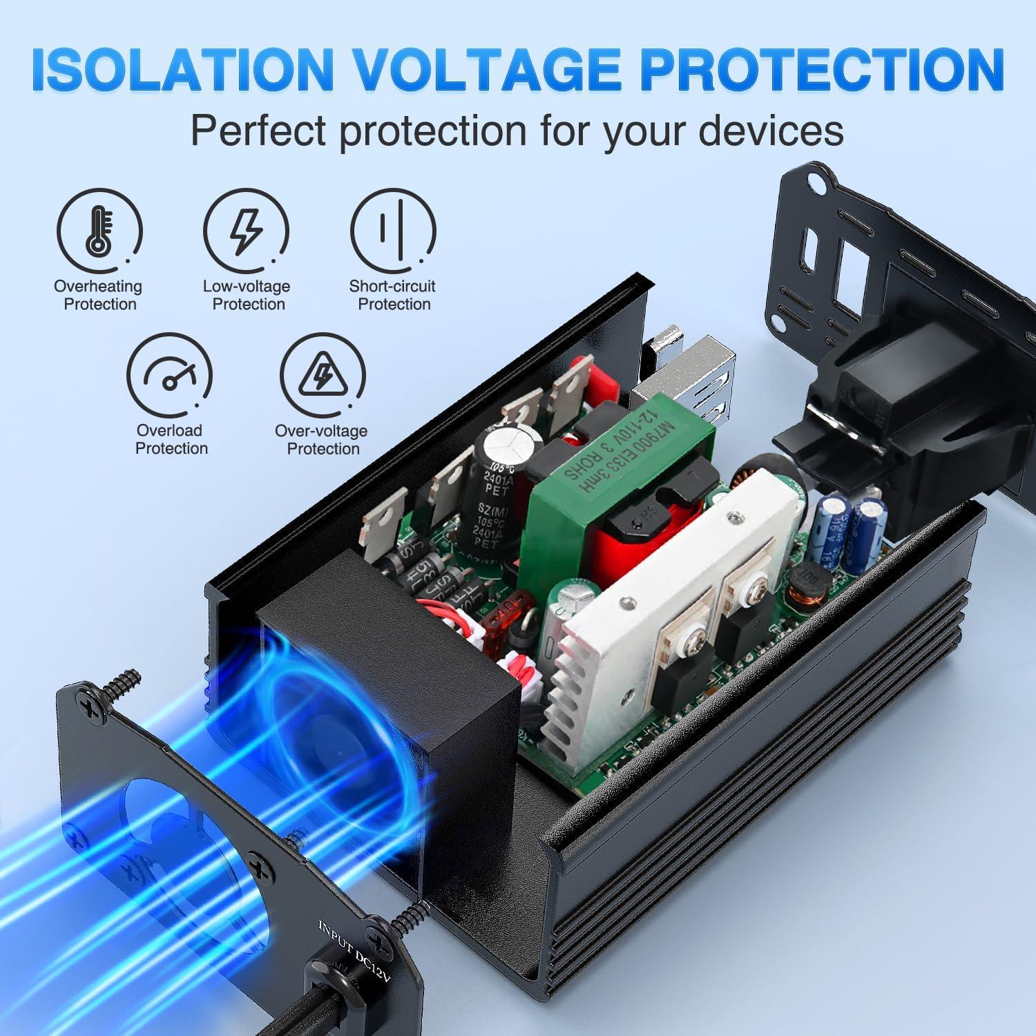 imageNilight Cigarette Lighter Extension Cord Cable Heavy Duty 6ft 12V24V Car Charger with Cigarette Lighter Plug Cigarette Lighter Socket2 Years Warranty150W USBPD 110V Outlet