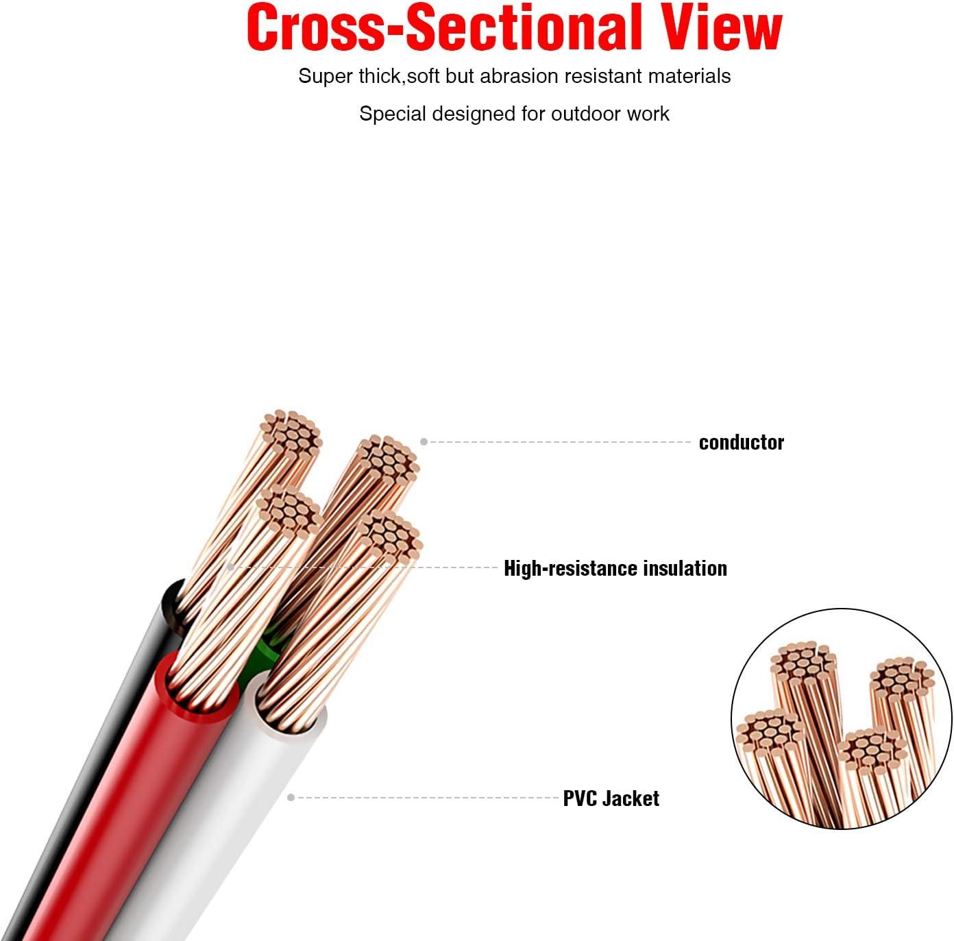 imageNilight Cigarette Lighter Extension Cord Cable Heavy Duty 6ft 12V24V Car Charger with Cigarette Lighter Plug Cigarette Lighter Socket2 Years Warranty2 Pack Male Plug