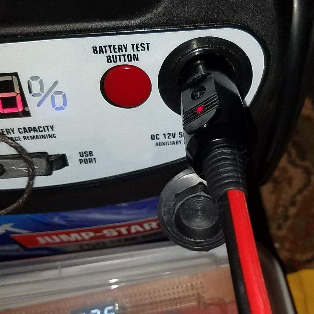 imageNilight Cigarette Lighter Extension Cord Cable Heavy Duty 6ft 12V24V Car Charger with Cigarette Lighter Plug Cigarette Lighter Socket2 Years Warranty2 Pack Male Plug