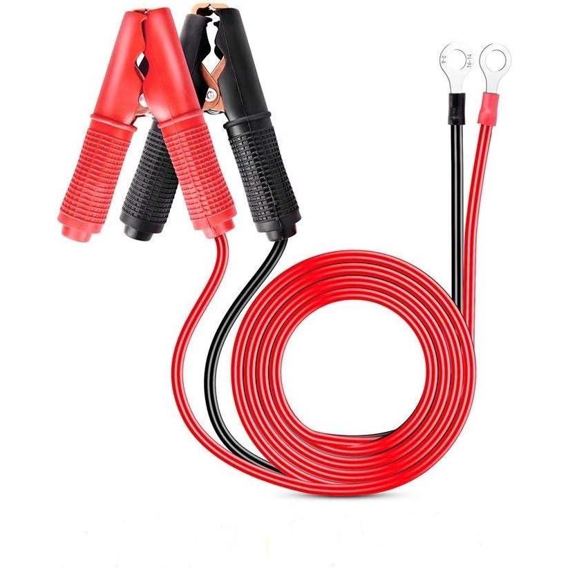 imageNilight  GAACC01 2 Pcs 30A Alligator Clips Booster Jumper Cable for Car Battery Charging Charger 6 mm Copper Terminal