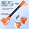 imageNilight  50033R 18 inch 50 Amp to 30 Amp RV Plug Adapter Heavy Duty Dogbone Electrical Adapter with Handle 50A Male to 30A Female Cord Adapter 125V3750W2 Years WarrantyWelder plug to EV