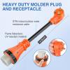 imageNilight  50033R 18 inch 50 Amp to 30 Amp RV Plug Adapter Heavy Duty Dogbone Electrical Adapter with Handle 50A Male to 30A Female Cord Adapter 125V3750W2 Years Warranty30M50F Locking