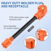 imageNilight  50033R 18 inch 50 Amp to 30 Amp RV Plug Adapter Heavy Duty Dogbone Electrical Adapter with Handle 50A Male to 30A Female Cord Adapter 125V3750W2 Years Warranty30M15F