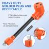 imageNilight  50033R 18 inch 50 Amp to 30 Amp RV Plug Adapter Heavy Duty Dogbone Electrical Adapter with Handle 50A Male to 30A Female Cord Adapter 125V3750W2 Years Warranty15M30F