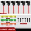 imageNilight 120 PCS Mini ATMAPM Blade Fuse 5A75A10A15A20A25A30A AMP Assorted Set with 10 Pack 14AWG ATCATO Inline Fuse Holder18Pcs Fuses  12AWG Holder 6