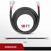 imageNilight 16AWG Wiring Harness Kit2 Leads LED Light Bar with 2PCS 16 AWG 10 Feet Wiring Harness Extension Kit 12V OnOff 5 Pin Rocker Switch for Jeep Boat Trucks 2 Years Warranty