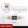 imageNilight 2PCS 250A ANL Fuse Holder with ANL Fuse Electrical Protected Insulating Cover 516quot Copper Lugs for 0 2 4 AWG Cables Used for car Audio Amplifier High Current Applications100A