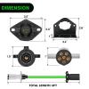 imageNilight 4Way Flat to 7Way Round RV Blade Adapter Plug 4 Pin to 7 Pin Vehicle Side Trailer Light Adapter with Extra Output Wire Tow Hitch Wire Adapter 7 Way Car End with mounting BracketGreen 7 Pin to 6 Pin Trailer Wiring Harness