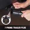 imageNilight 50049R 7Way 8 Feet Heavy Duty 7 Way Plug Inline Trailer Cord for Truck Camper Blade Molded RV Cable Wire Weatherproof ampamp Corrosion Resistant8FT2 Years WarrantyRV Standard Trailer Cord 12FT wPlug
