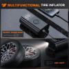 imageNilight Tire Inflator Air Compressor Portable Pump for 12V DC Car Tires with Digital Pressure Gauge 150PSI Auto LED Light Cars ATVs Bicycles2x Faster Tire Inflator