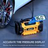 imageNilight Tire Inflator Air Compressor Portable Pump for 12V DC Car Tires with Digital Pressure Gauge 150PSI Auto LED Light Cars ATVs BicyclesAcDc Air Compressor Pump Battery