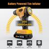 imageNilight Tire Inflator Air Compressor Portable Pump for 12V DC Car Tires with Digital Pressure Gauge 150PSI Auto LED Light Cars ATVs BicyclesAcDc Handheld Tire Inflator