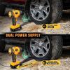 imageNilight Tire Inflator Air Compressor Portable Pump for 12V DC Car Tires with Digital Pressure Gauge 150PSI Auto LED Light Cars ATVs BicyclesAcDc Handheld Tire Inflator
