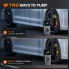 imageNilight Tire Inflator Air Compressor Portable Pump for 12V DC Car Tires with Digital Pressure Gauge 150PSI Auto LED Light Cars ATVs BicyclesCordless Tire Inflator