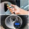 imageNilight Tire Inflator Air Compressor Portable Pump for 12V DC Car Tires with Digital Pressure Gauge 150PSI Auto LED Light Cars ATVs BicyclesTire Pressure Gauge Style 1