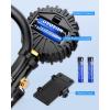 imageNilight Tire Inflator Air Compressor Portable Pump for 12V DC Car Tires with Digital Pressure Gauge 150PSI Auto LED Light Cars ATVs BicyclesTire Pressure Gauge Style 2