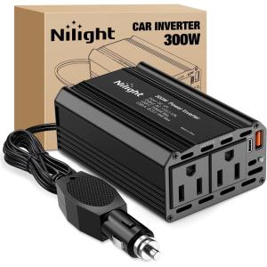 imageNilight Cigarette Lighter Extension Cord Cable Heavy Duty 6ft 12V24V Car Charger with Cigarette Lighter Plug Cigarette Lighter Socket2 Years Warranty300W USBPD 110V Outlet2