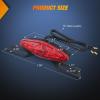 imageNilight RV Tail Light 2PCS 72 LED Red Running Stop Brake Turn Signals White License Plate Lights Surface Mount Waterproof Taillights for Caravan Camper VanMotorcycle Tail Lights Red