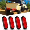 imageNilight RV Tail Light 2PCS 72 LED Red Running Stop Brake Turn Signals White License Plate Lights Surface Mount Waterproof Taillights for Caravan Camper VanRed Lights Screws 4Pcs