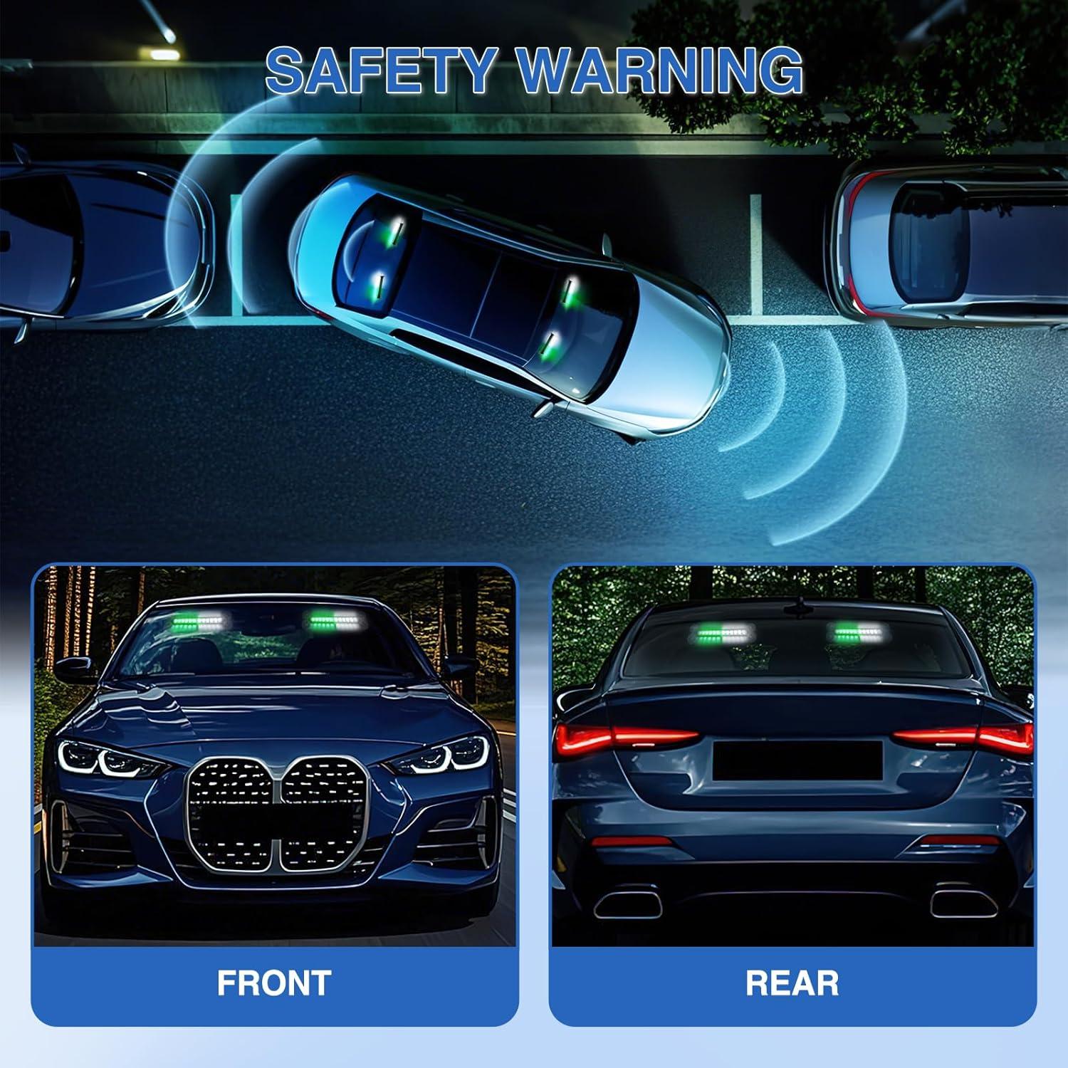 imageNilight 12LED Emergency Strobe Traffic Advisor Light Bar 2 in 1 Purple White Dash Warning Safety Flashing Lights FrontRear Windshield Construction Lights for Trucks Cars Plow Police VehiclesGreen White 24LED