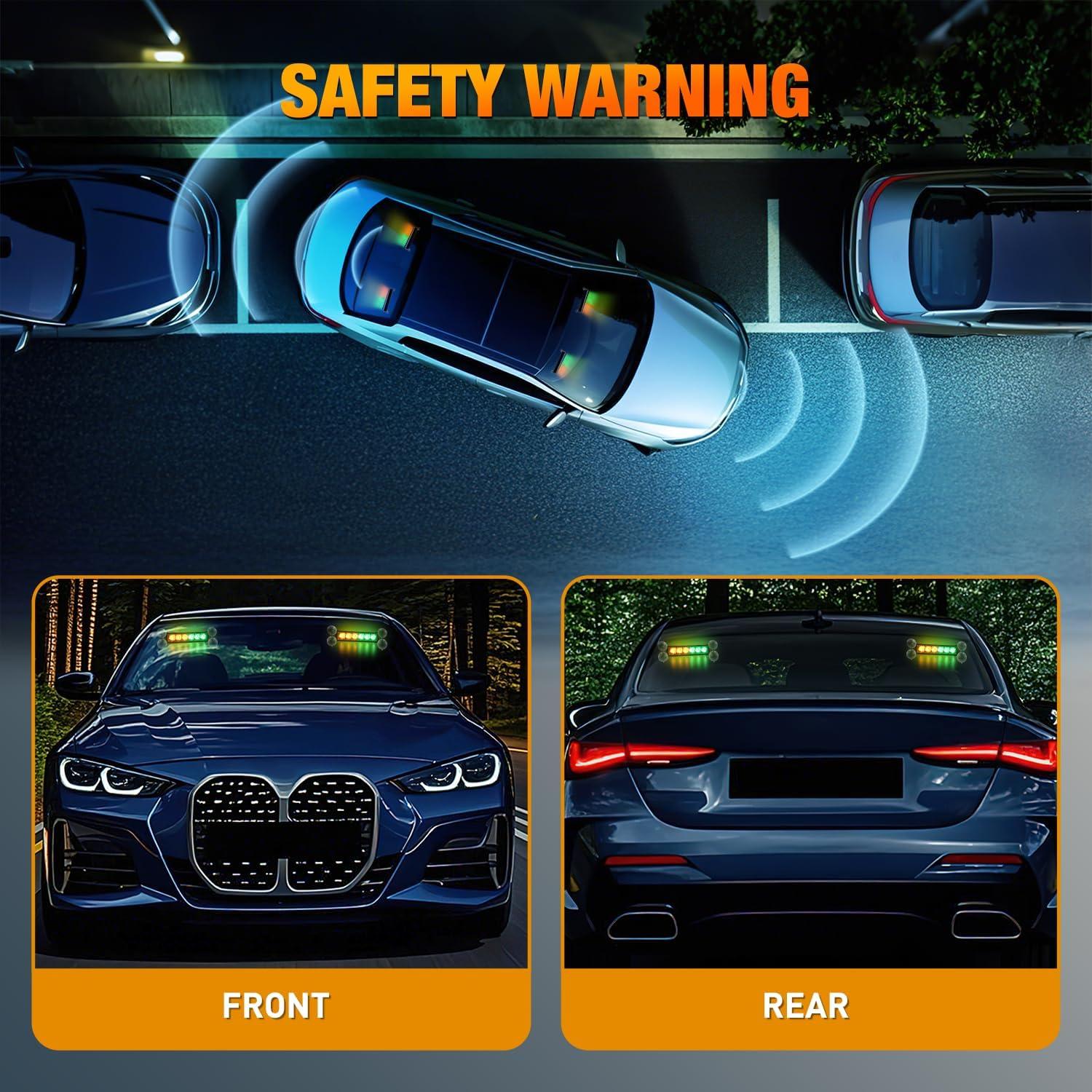 imageNilight 12LED Emergency Strobe Traffic Advisor Light Bar 2 in 1 Purple White Dash Warning Safety Flashing Lights FrontRear Windshield Construction Lights for Trucks Cars Plow Police VehiclesAmber Green 12LED