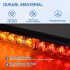 imageNilight 12LED Emergency Strobe Traffic Advisor Light Bar 2 in 1 Purple White Dash Warning Safety Flashing Lights FrontRear Windshield Construction Lights for Trucks Cars Plow Police VehiclesAmber Red 24LED