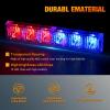 imageNilight 12LED Emergency Strobe Traffic Advisor Light Bar 2 in 1 Purple White Dash Warning Safety Flashing Lights FrontRear Windshield Construction Lights for Trucks Cars Plow Police VehiclesRed Blue 12LED