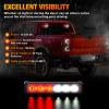 imageNilight 12LED Emergency Strobe Traffic Advisor Light Bar 2 in 1 Purple White Dash Warning Safety Flashing Lights FrontRear Windshield Construction Lights for Trucks Cars Plow Police VehiclesRed White 12LED