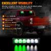 imageNilight 12LED Emergency Strobe Traffic Advisor Light Bar 2 in 1 Purple White Dash Warning Safety Flashing Lights FrontRear Windshield Construction Lights for Trucks Cars Plow Police VehiclesGreen White 12LED