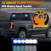 imageNilight 12LED Emergency Strobe Traffic Advisor Light Bar 2 in 1 Purple White Dash Warning Safety Flashing Lights FrontRear Windshield Construction Lights for Trucks Cars Plow Police VehiclesBlue White 12LED