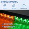imageNilight 12LED Emergency Strobe Traffic Advisor Light Bar 2 in 1 Purple White Dash Warning Safety Flashing Lights FrontRear Windshield Construction Lights for Trucks Cars Plow Police VehiclesAmber Green 24LED
