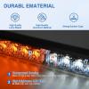 imageNilight 12LED Emergency Strobe Traffic Advisor Light Bar 2 in 1 Purple White Dash Warning Safety Flashing Lights FrontRear Windshield Construction Lights for Trucks Cars Plow Police VehiclesAmber White 24LED