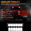 imageNilight 12LED Emergency Strobe Traffic Advisor Light Bar 2 in 1 Purple White Dash Warning Safety Flashing Lights FrontRear Windshield Construction Lights for Trucks Cars Plow Police VehiclesWhite 12LED