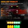 imageNilight 12LED Emergency Strobe Traffic Advisor Light Bar 2 in 1 Purple White Dash Warning Safety Flashing Lights FrontRear Windshield Construction Lights for Trucks Cars Plow Police VehiclesAmber Green 12LED