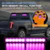 imageNilight 12LED Emergency Strobe Traffic Advisor Light Bar 2 in 1 Purple White Dash Warning Safety Flashing Lights FrontRear Windshield Construction Lights for Trucks Cars Plow Police VehiclesPurple 24LED