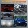 imageNilight 12LED Emergency Strobe Traffic Advisor Light Bar 2 in 1 Purple White Dash Warning Safety Flashing Lights FrontRear Windshield Construction Lights for Trucks Cars Plow Police VehiclesBlue 12LED