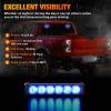 imageNilight 12LED Emergency Strobe Traffic Advisor Light Bar 2 in 1 Purple White Dash Warning Safety Flashing Lights FrontRear Windshield Construction Lights for Trucks Cars Plow Police VehiclesBlue 12LED