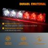 imageNilight 12LED Emergency Strobe Traffic Advisor Light Bar 2 in 1 Purple White Dash Warning Safety Flashing Lights FrontRear Windshield Construction Lights for Trucks Cars Plow Police VehiclesRed White 12LED