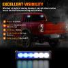imageNilight 12LED Emergency Strobe Traffic Advisor Light Bar 2 in 1 Purple White Dash Warning Safety Flashing Lights FrontRear Windshield Construction Lights for Trucks Cars Plow Police VehiclesBlue White 12LED