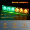 imageNilight 12LED Emergency Strobe Traffic Advisor Light Bar 2 in 1 Purple White Dash Warning Safety Flashing Lights FrontRear Windshield Construction Lights for Trucks Cars Plow Police VehiclesAmber Green 12LED